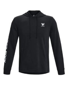 Moletom Masculino Under Armour Project Rock Terry Hoodie Preto - 1377428 - USE TOUCH 