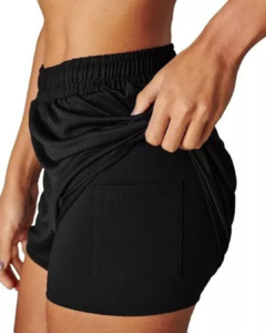 Short Curto Lupo AF Malha Preto - 76393 9990 - USE TOUCH 