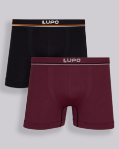 Cueca Lupo Boxer Microfibra sem Costura 2 unidades - 00436 088 0911