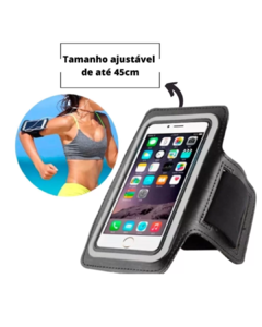 Pochete/Braçadeira Cinza de Celular para Corrida - comprar online