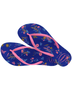 Chinelo Havaianas Slim Romance Azul - comprar online