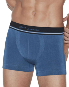 Cueca Lupo Boxer Microfibra sem Costura Azul - 00621 008 2721