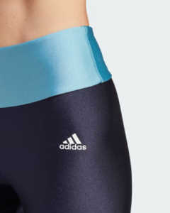 Legging Adidas Performance Latin Fit Colorblock Azul Marinho - IA7120 - comprar online