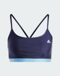 Top Adidas Latin Fit Colorblock Preto/Azul - HY3348 - USE TOUCH 