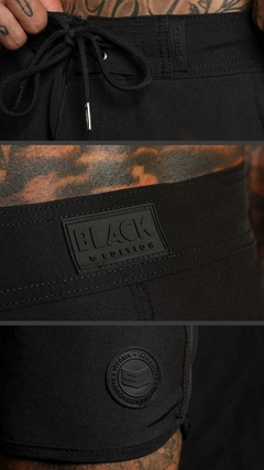 Imagem do Bermuda boardshort classico preto black edition Sieg