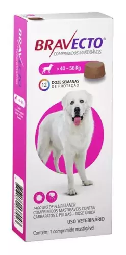 X Pet - Antipulgas e Carrapatos 500mg para Caes 10 ate 20kg Bravecto Verde