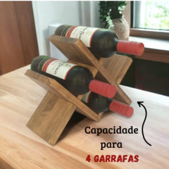 Adega Colmeia 4 Garrafas Suporte de Vinhos para Mesa - La Nacasa na internet