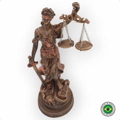 Themis Deusa Grega a Dama da Justiça da Lei e da ordem em Resina Decorativa com Balança - comprar online