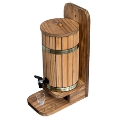 Pingometro barril rustico para cachaça ou vinho 2,8 litros - comprar online