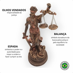 Themis Deusa Grega a Dama da Justiça da Lei e da ordem em Resina Decorativa com Balança na internet