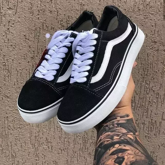 Vans shops preto promoção