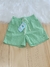 Short Infantil Masculino Linho Premium Verde Água