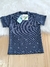 Camisa Infantil Básica Gola Careca Estampa Jeans