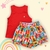 Conjunto Infantil Feminino Regata Rosa Pink Gatos