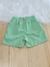 Short Infantil Masculino Linho Premium Verde Água - comprar online