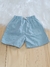 Short Infantil Masculino Linho Premium Azul Bebê - comprar online