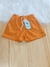 Short Infantil Masculino Linho Laranja