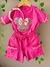 Conjunto Infantil Rosa Pink Com Tiara