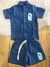 Conjunto Infantil Masculino Em Linho Azul