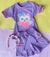 Conjunto Infantil Lilás Com Tiara