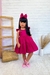 Vestido Infantil Cereja - Rosa Pink