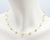 Choker pérolas Swarovski 6mm cor Gold