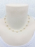 Choker pérolas Swarovski 6mm cor Gold - Bazarplanetarubi