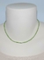 Colar Choker Pedras Naturais Peridoto com Prata 925k