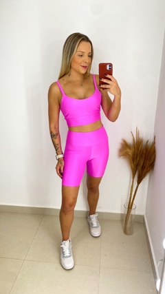 Conjunto MiniCanelado Short Biker Pink na internet