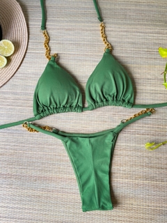 Bikini Correntes Verde Militar - comprar online