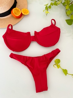 Bikini Retrô Vermelho - comprar online