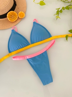 Bikini Marquinha fixo Azul - comprar online