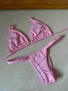 Bikini Marquinha de fita Rosa bebê - comprar online