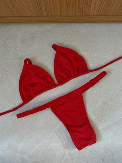 Bikini Marquinha de fita Vermelho