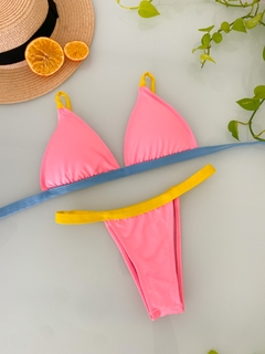 Bikini Marquinha Fixo Rosa