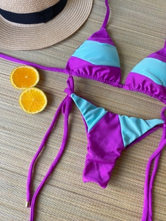 Bikini Cortininha Roxo/Tiffany na internet