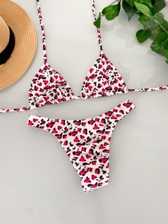 Bikini Simples Estampa Coração - comprar online