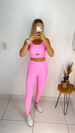 Conjunto MiniCanelado Rosa chiclete - loja online