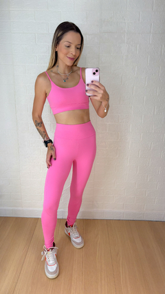 Conjunto calça basic Rosa Chiclete