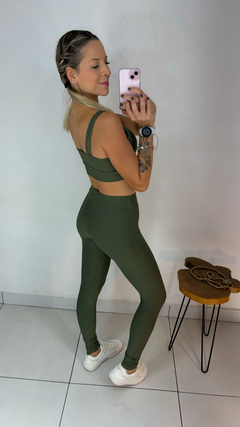 Conjunto comfort Calça bolso Verde militar na internet