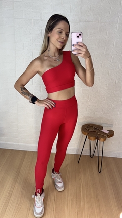 Conjunto Comfort Calça Nula Manga Vermelho - Borane store