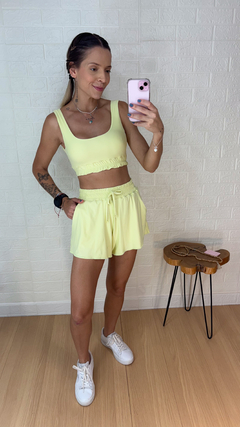 Conjunto Short Comfort Amarelo Manteiga na internet