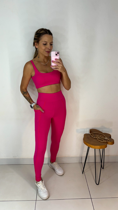 Conjunto basic calça bolso Pink - Borane store