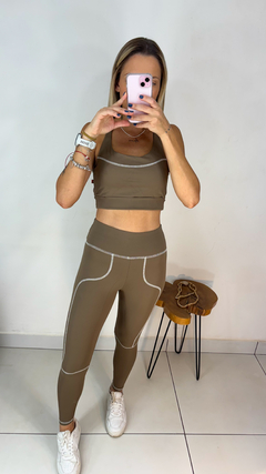 Conjunto calça Gabi Capuccino