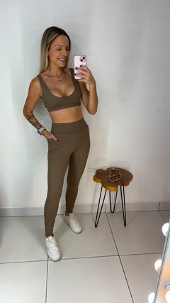 Conjunto calça Julia Capuccino - loja online