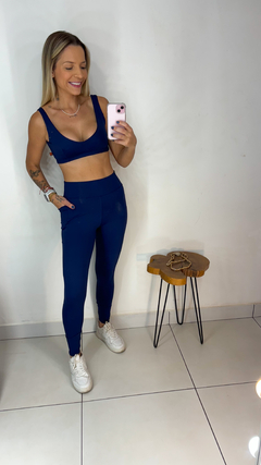 Conjunto calça Julia Azul Marinho