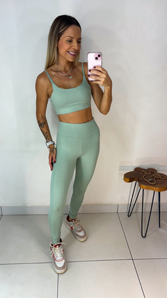 Conjunto calça basic Verde olíva claro