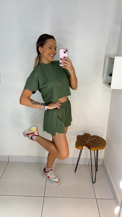 Conjunto Vibe Verde Militar - Borane store