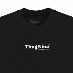 Camiseta Thug Nine Oversized Bold Puff Preto 24010164 na internet