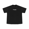 Camiseta Thug Nine Oversized Bold Puff Preto 24010164